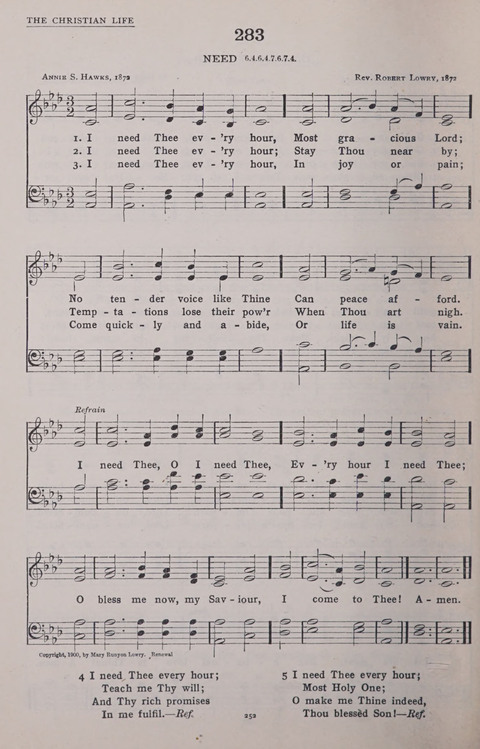 The New Baptist Praise Book: or hymns of the centuries page 252