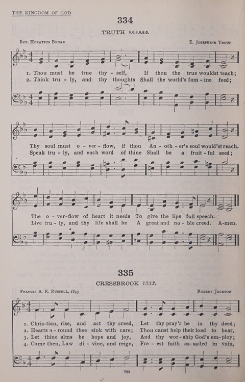 The New Baptist Praise Book: or hymns of the centuries page 294