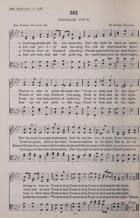 The New Baptist Praise Book: or hymns of the centuries page 310