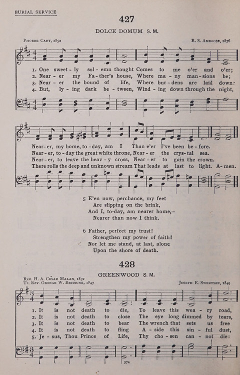 The New Baptist Praise Book: or hymns of the centuries page 374