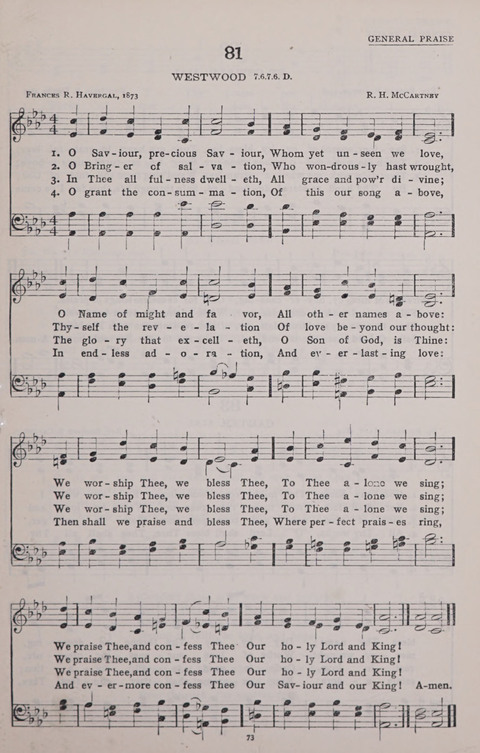 The New Baptist Praise Book: or hymns of the centuries page 73