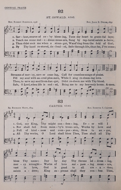 The New Baptist Praise Book: or hymns of the centuries page 74