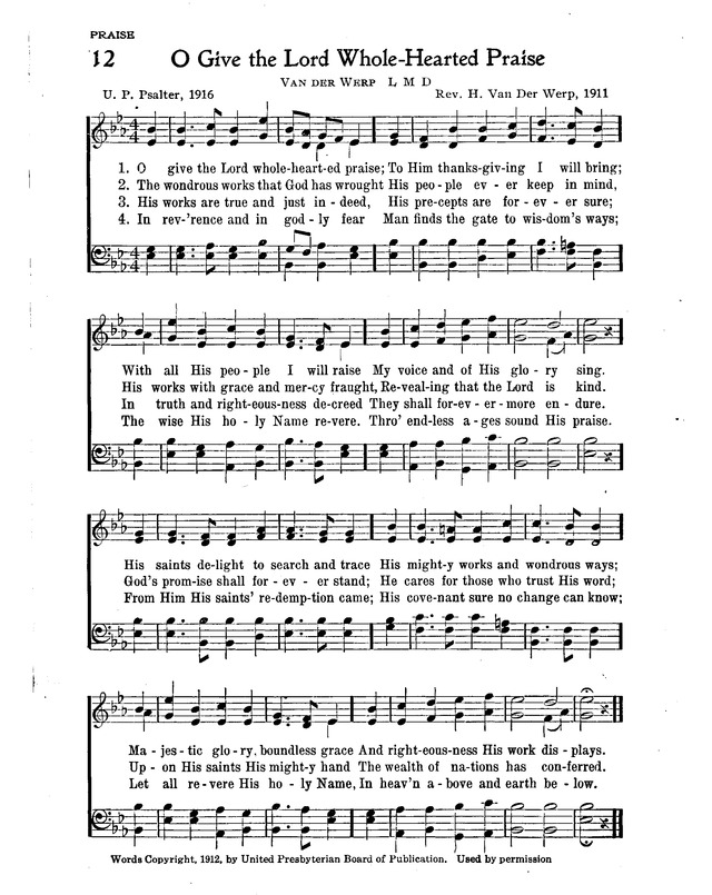 The New Christian Hymnal page 12