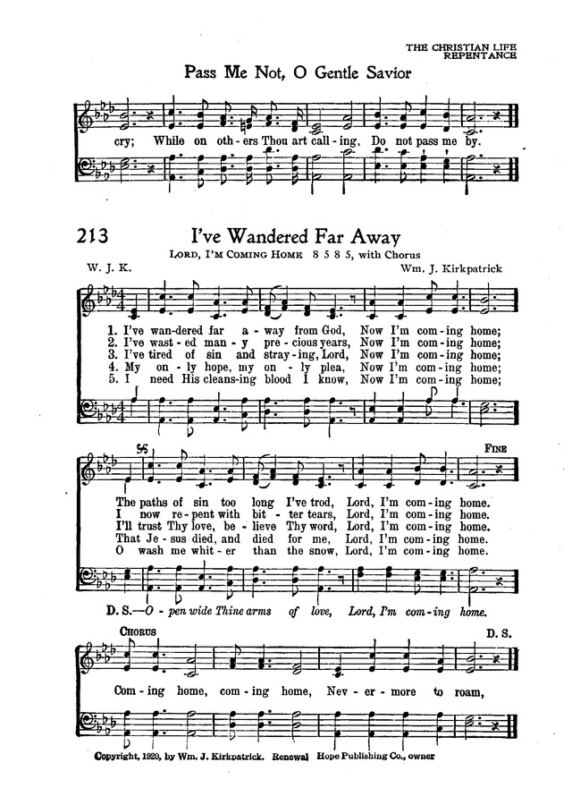 The New Christian Hymnal page 185