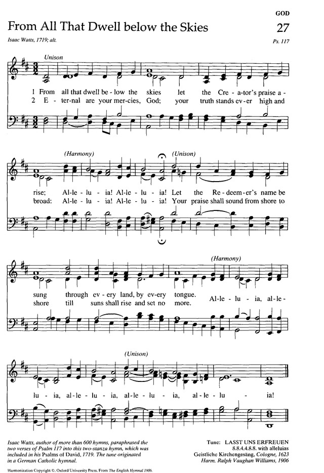 The New Century Hymnal page 106