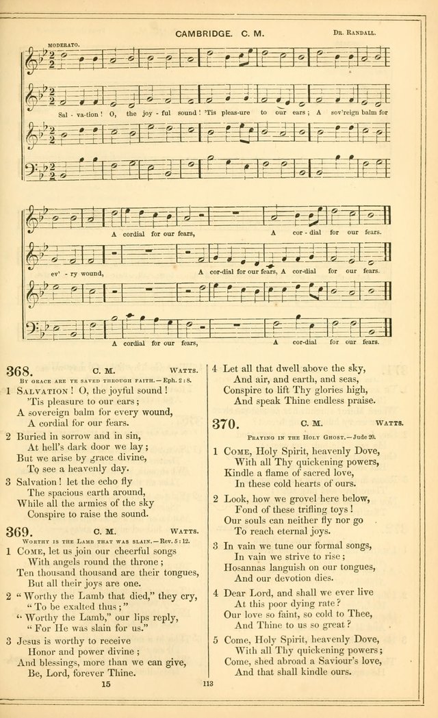 The New Congregational Hymn and Tune Book, for Public, Social and Private  Worship page 128