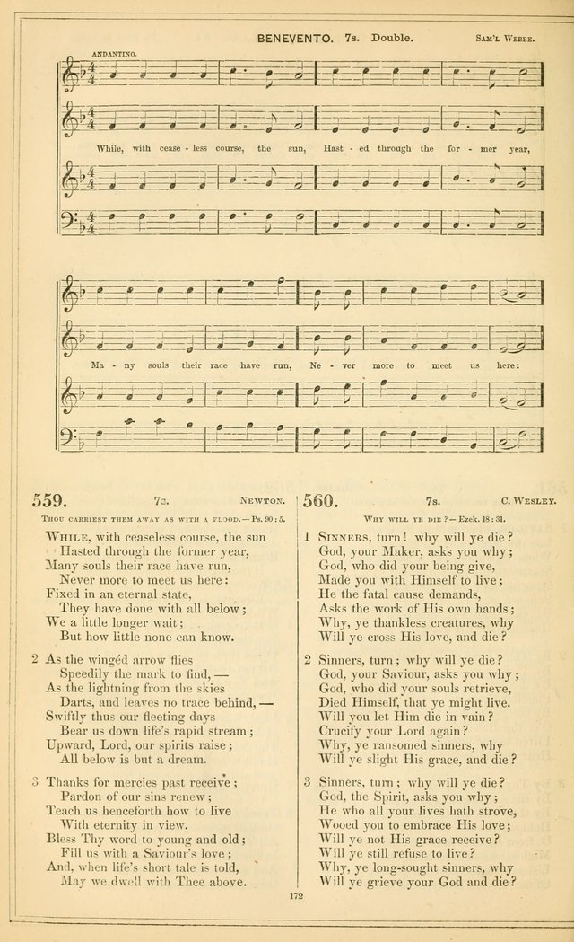 The New Congregational Hymn and Tune Book, for Public, Social and Private  Worship page 187