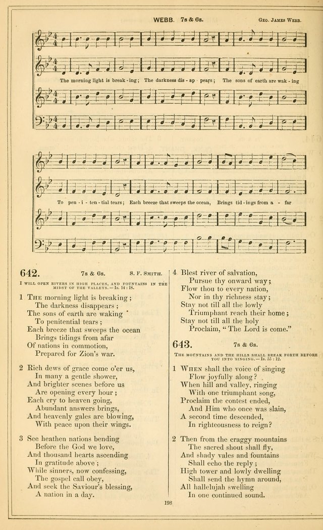 The New Congregational Hymn and Tune Book, for Public, Social and Private  Worship page 213