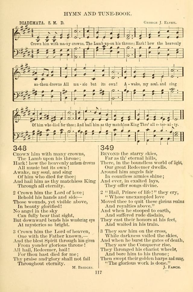 New Christian Hymn and Tune Book page 117