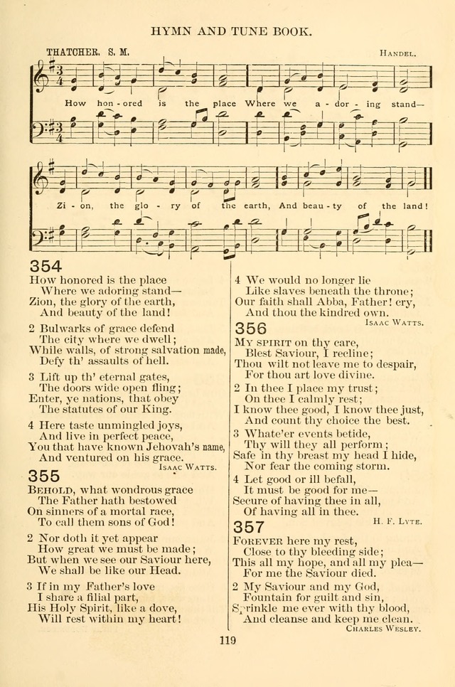 New Christian Hymn and Tune Book page 119