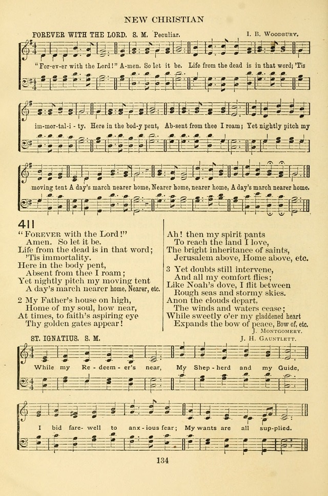 New Christian Hymn and Tune Book page 134