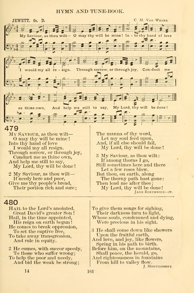 New Christian Hymn and Tune Book page 161