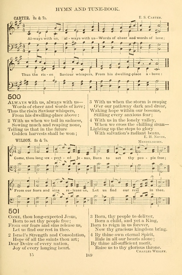 New Christian Hymn and Tune Book page 169