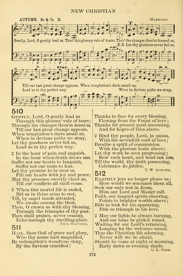 New Christian Hymn and Tune Book page 174