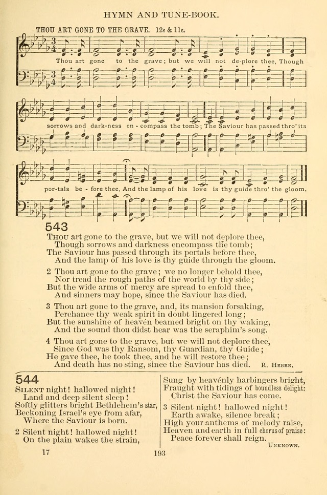 New Christian Hymn and Tune Book page 193