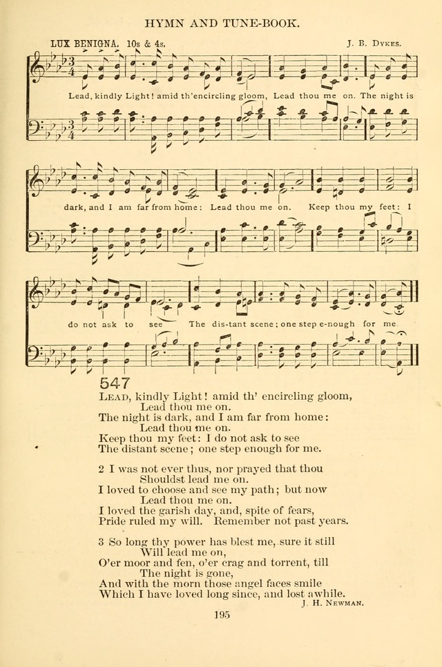 New Christian Hymn and Tune Book page 195