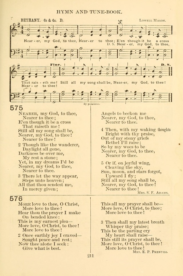 New Christian Hymn and Tune Book page 211