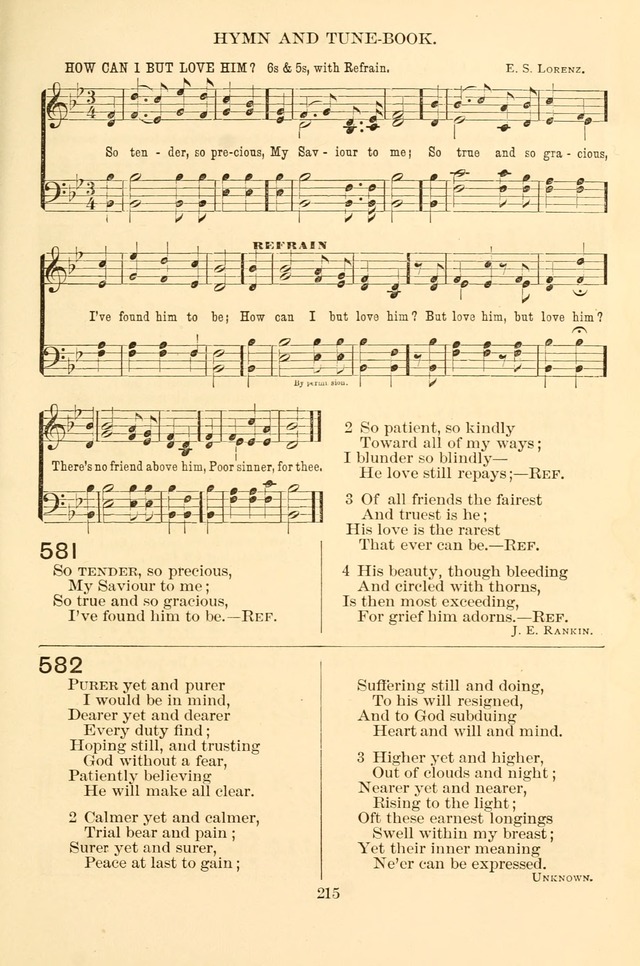 New Christian Hymn and Tune Book page 215