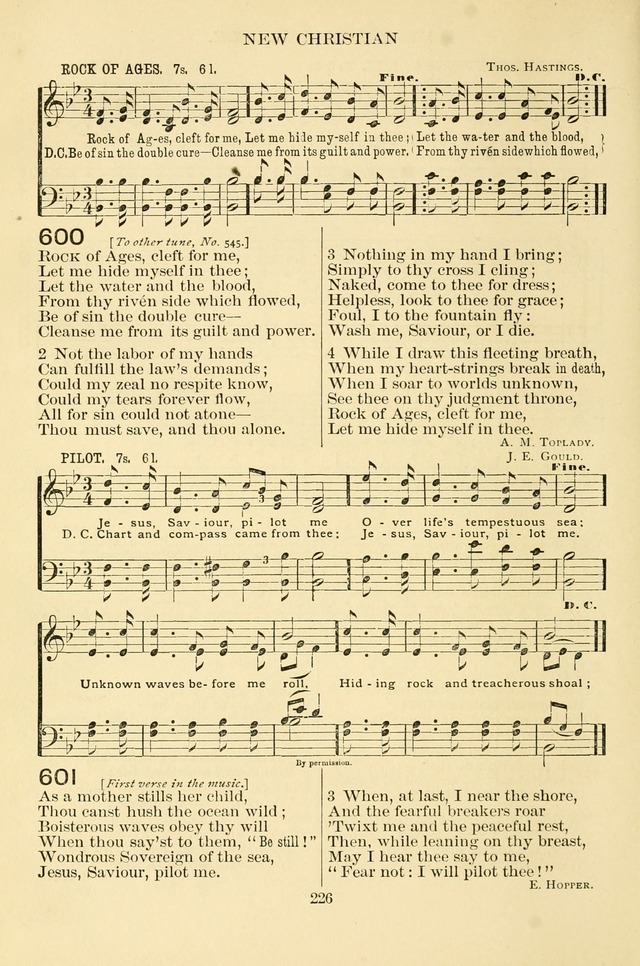 New Christian Hymn and Tune Book page 226