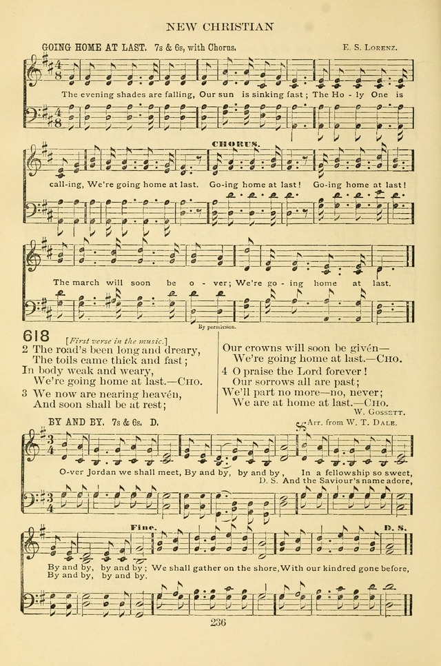 New Christian Hymn and Tune Book page 236