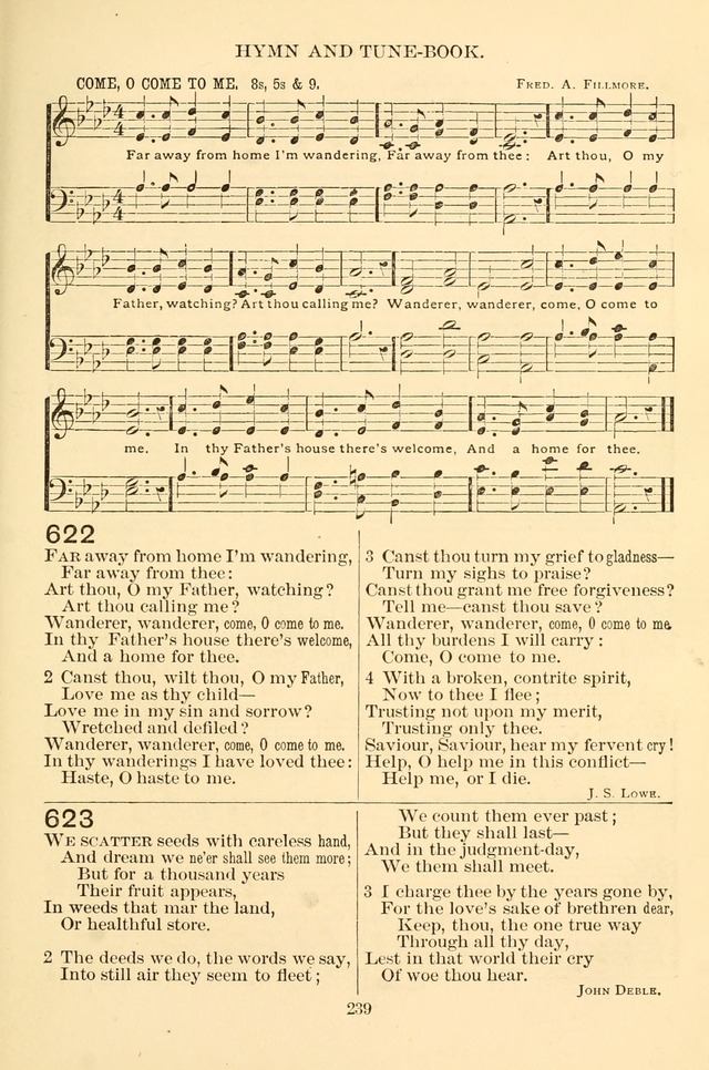 New Christian Hymn and Tune Book page 239