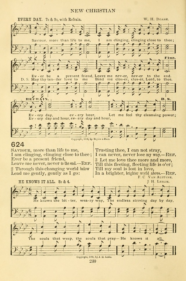 New Christian Hymn and Tune Book page 240