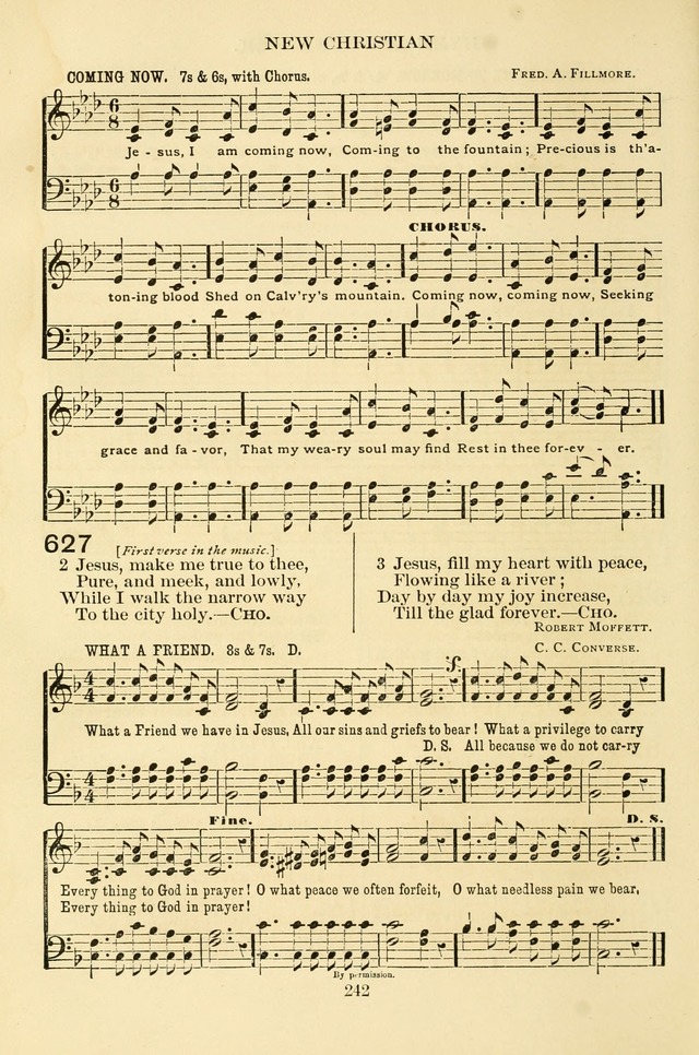 New Christian Hymn and Tune Book page 242