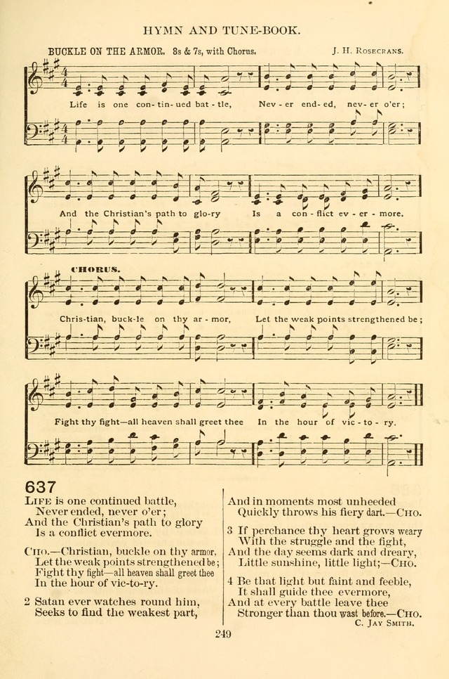 New Christian Hymn and Tune Book page 249