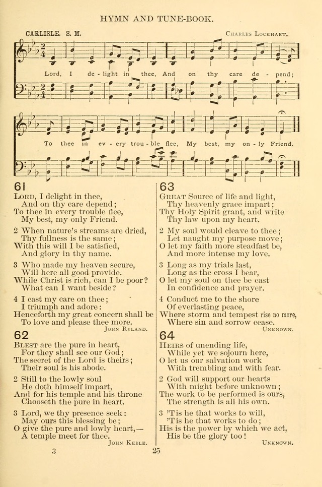 New Christian Hymn and Tune Book page 25