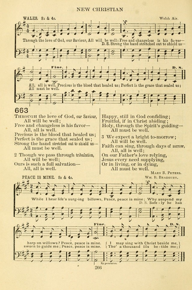 New Christian Hymn and Tune Book page 266