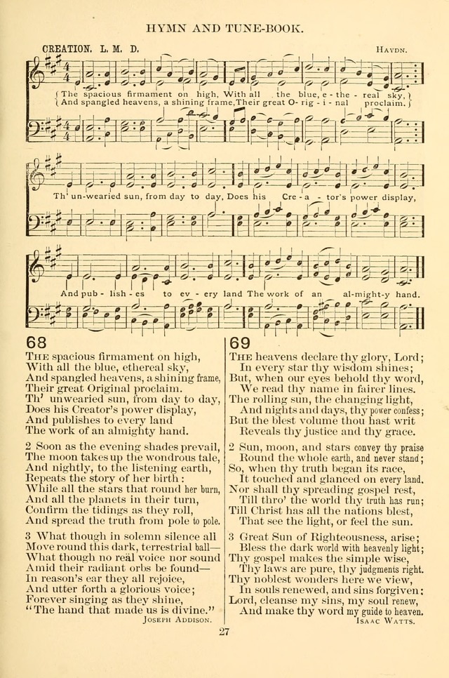 New Christian Hymn and Tune Book page 27