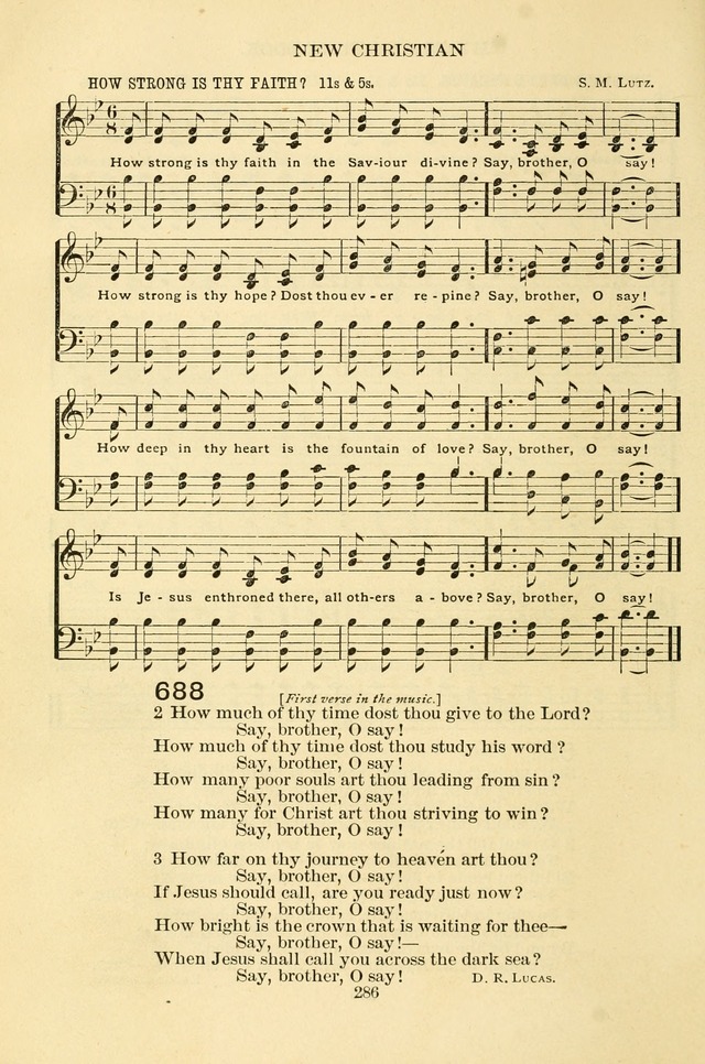 New Christian Hymn and Tune Book page 286