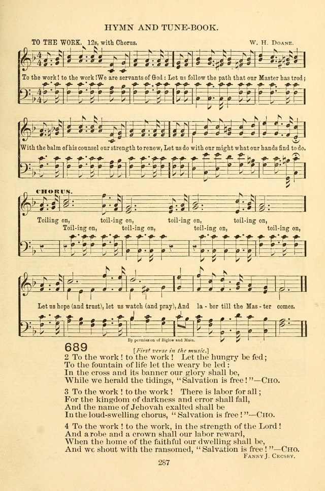 New Christian Hymn and Tune Book page 287