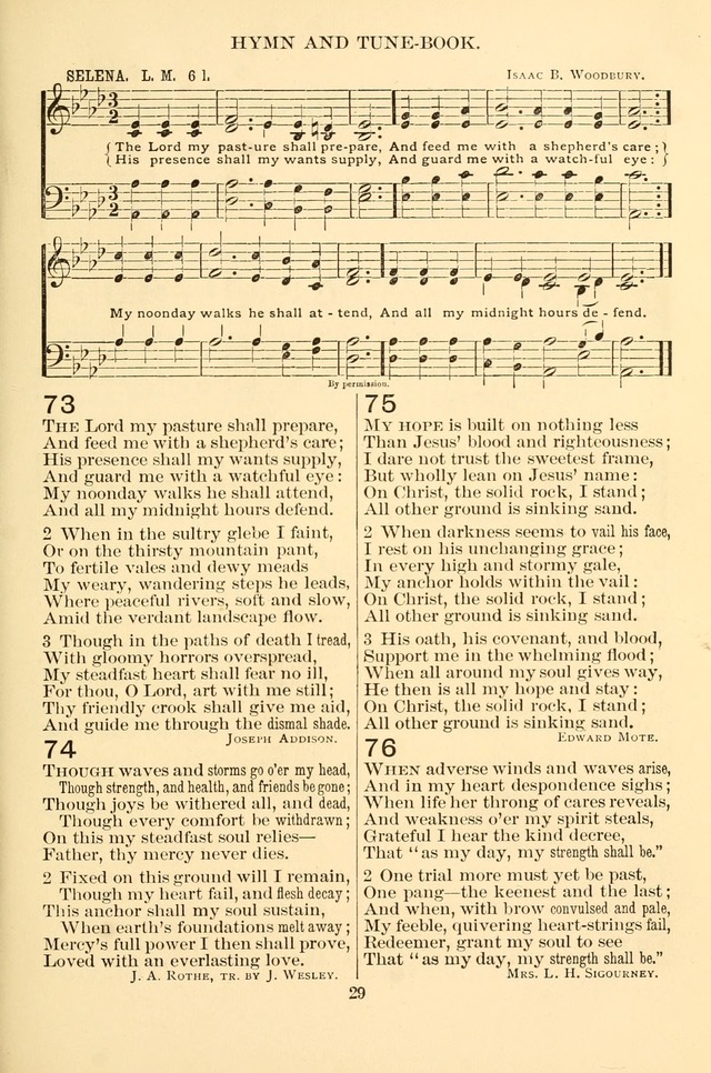 New Christian Hymn and Tune Book page 29