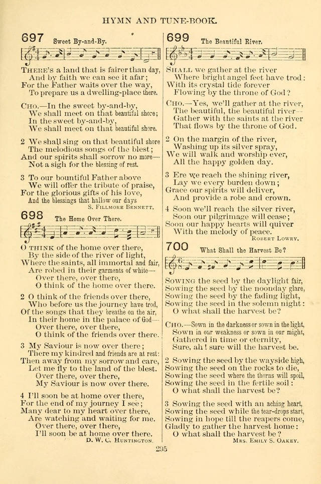 New Christian Hymn and Tune Book page 295