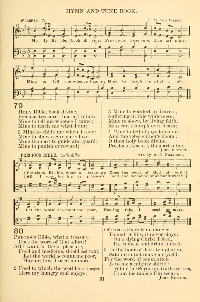 New Christian Hymn and Tune Book page 31