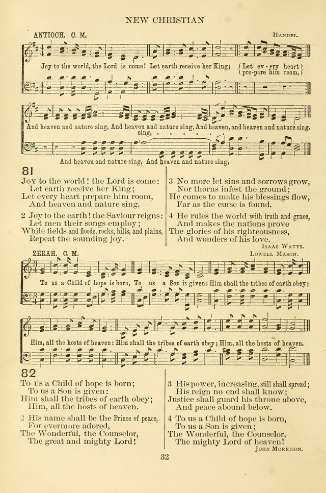 New Christian Hymn and Tune Book page 32