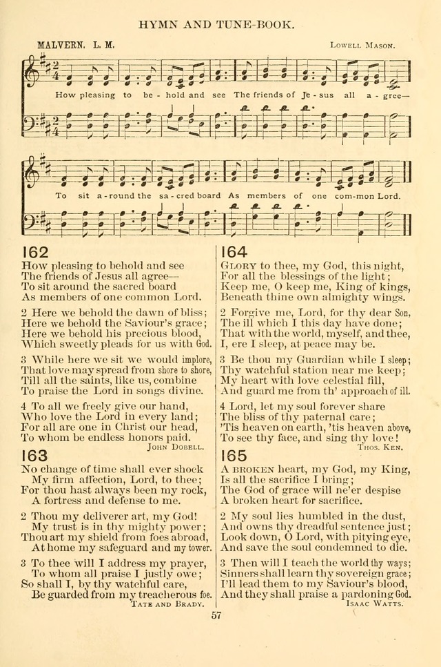 New Christian Hymn and Tune Book page 57