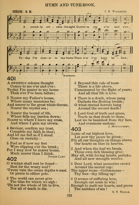 New Christian Hymn and Tune Book page 130