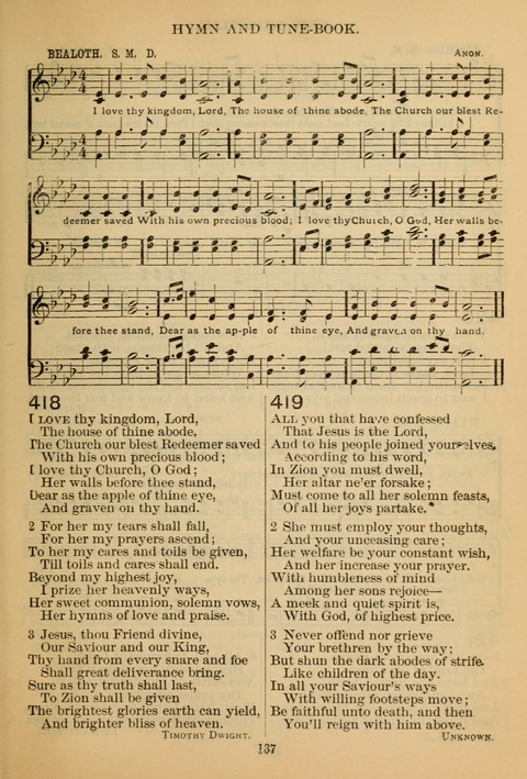 New Christian Hymn and Tune Book page 136