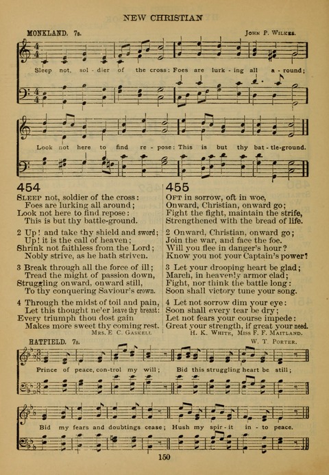 New Christian Hymn and Tune Book page 149