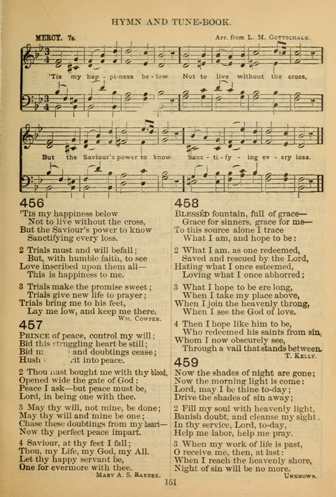 New Christian Hymn and Tune Book page 150