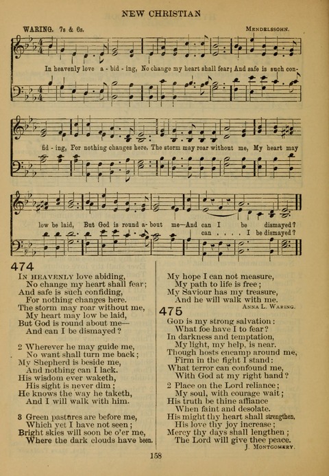 New Christian Hymn and Tune Book page 157