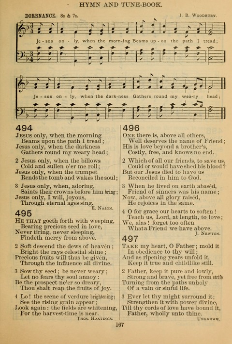 New Christian Hymn and Tune Book page 166