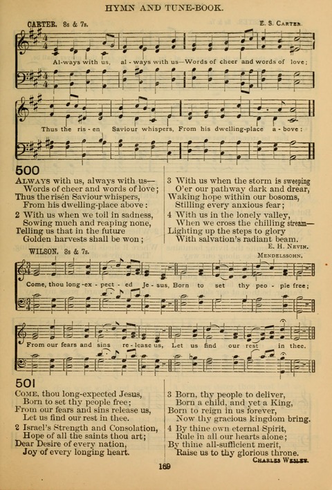 New Christian Hymn and Tune Book page 168