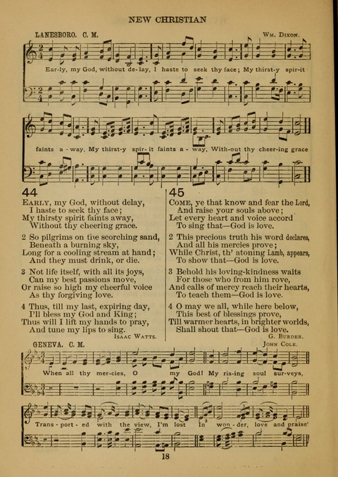 New Christian Hymn and Tune Book page 17