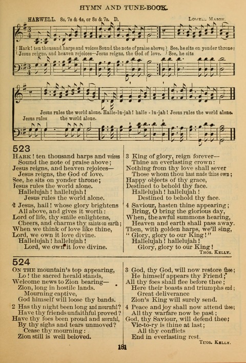 New Christian Hymn and Tune Book page 180