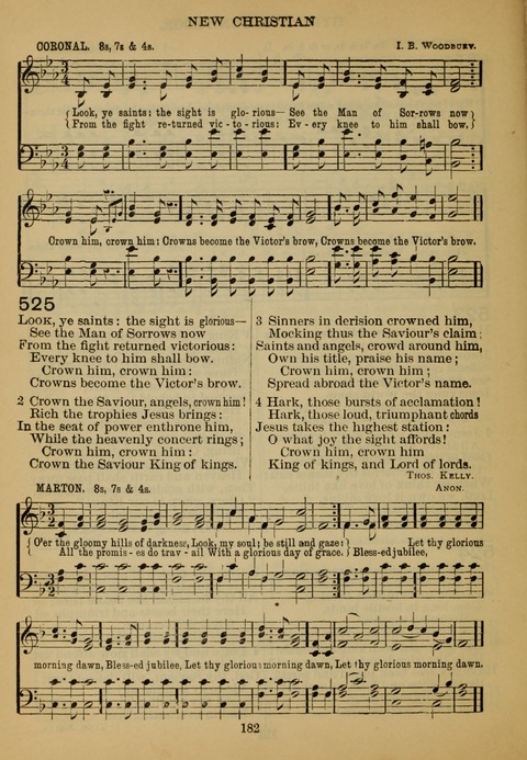 New Christian Hymn and Tune Book page 181