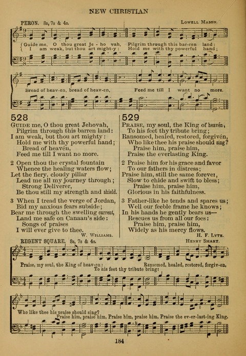 New Christian Hymn and Tune Book page 183