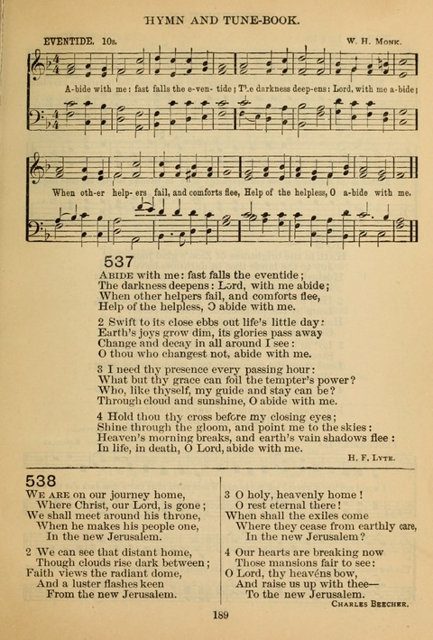 New Christian Hymn and Tune Book page 188